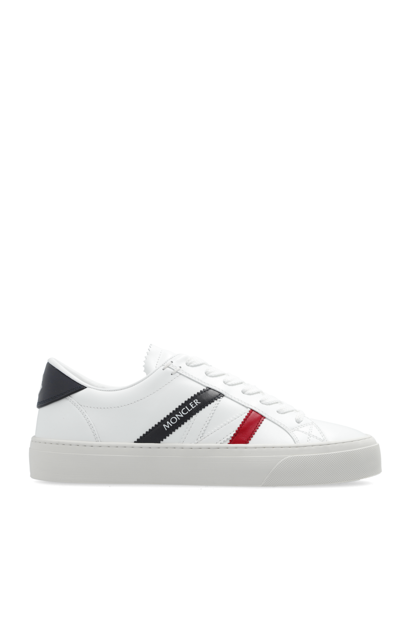 スニーカー MONCLER WHITE LEATHER MONACO2 SNEAKERS Moncler Monaco2 Leather Sneakers | White | FARFETCH PL